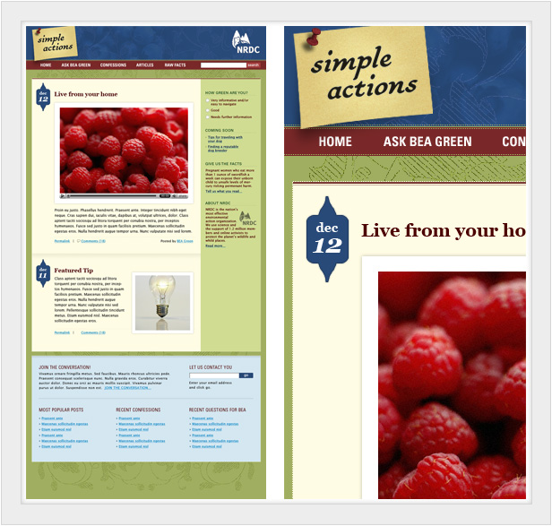 simple actions blog
